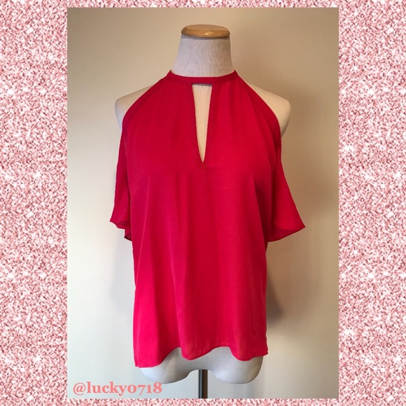 Amanda Uprichard NWOT Fuschia Celia Top Sz S - Picture 3 of 8
